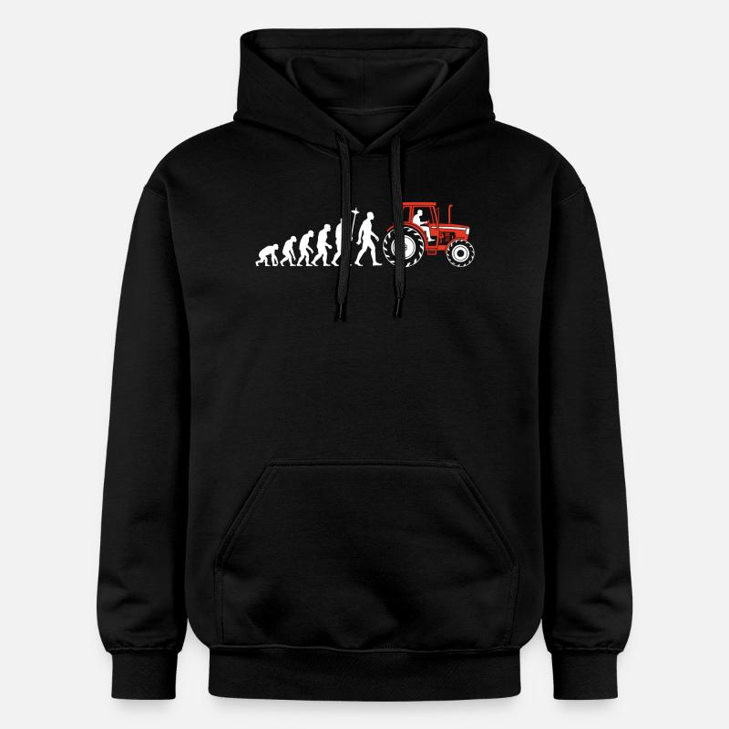 Evolution Farmer Farmer Tracteur - Sweat à capuche Softstyle® Gildan Unisexe - noir