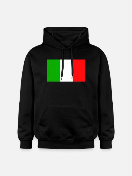 Italy flag - Gildan Unisex Softstyle® Midweight Hoodie - black