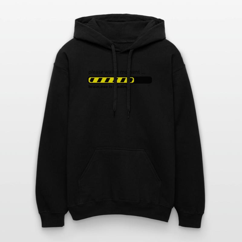 brain.exe is loading Brain Loading Geek Gildan Unisex Softstyle® Midweight Hoodie