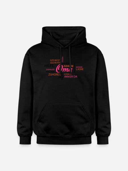 Oma - Gildan Unisex Softstyle® Midweight Hoodie - Schwarz