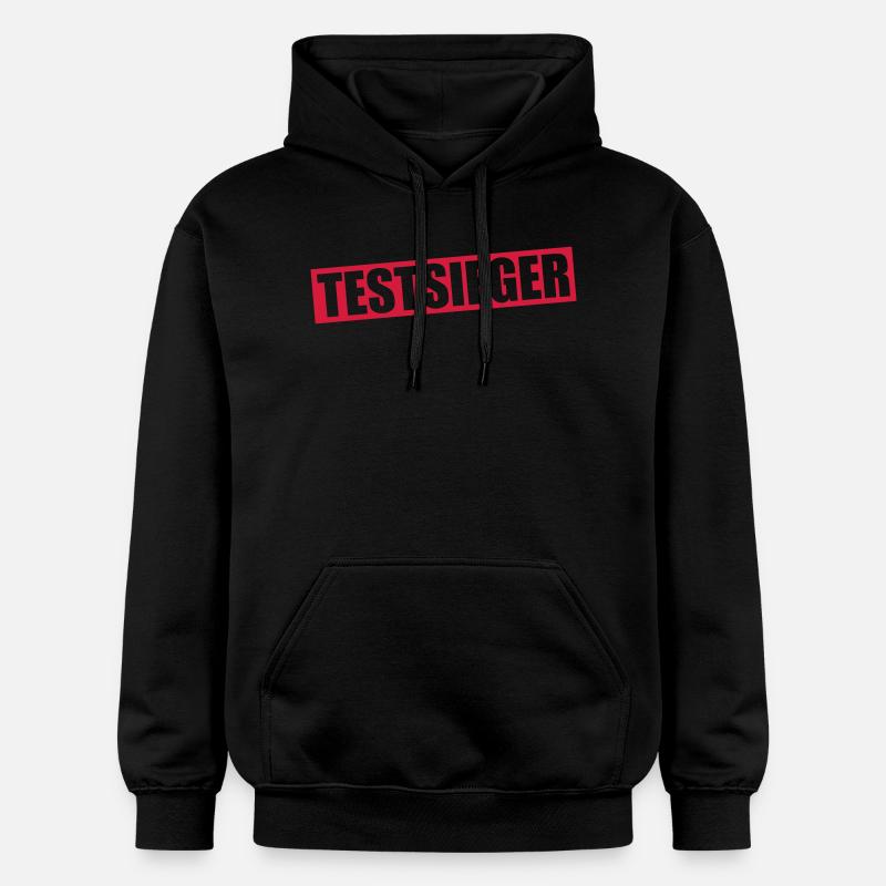 testsieger_1c - Sweat à capuche Softstyle® Gildan Unisexe - noir