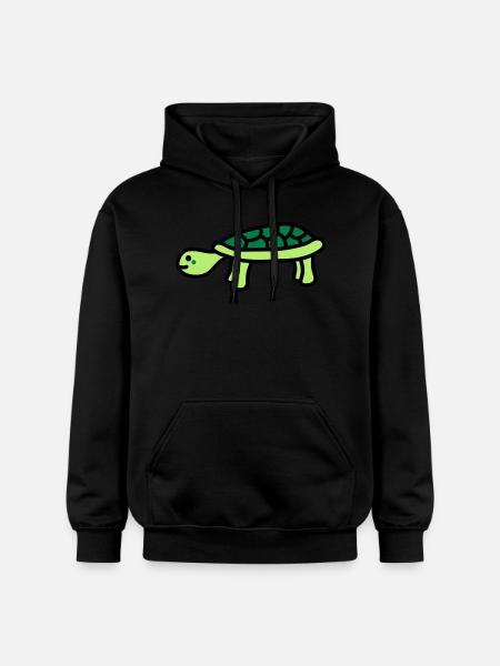turtle - Sweat à capuche Softstyle® Gildan Unisexe - noir