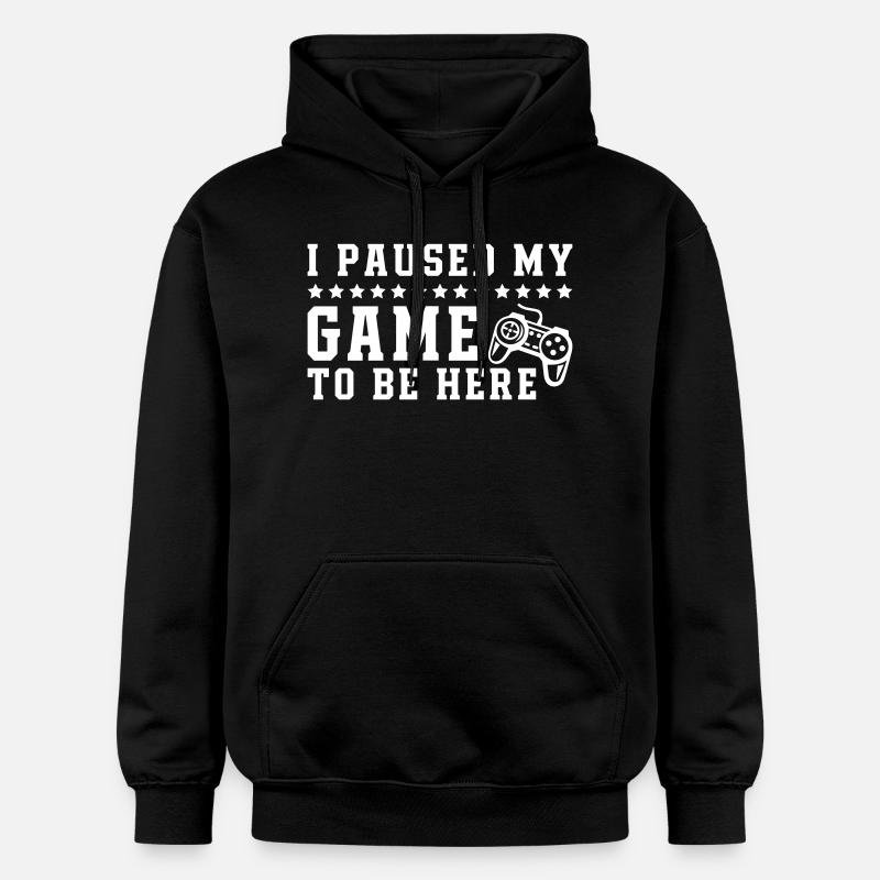 Jeu à être ici - Sweat à capuche Softstyle® Gildan Unisexe - noir