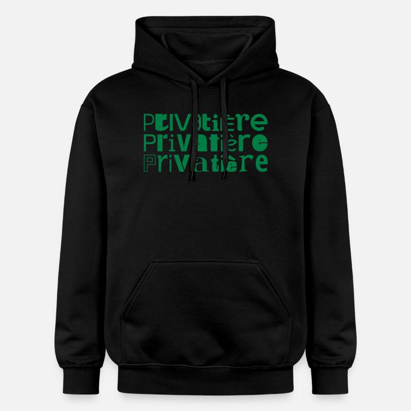 Privatisation Privatisation mot devise dire - Sweat à capuche Softstyle® Gildan Unisexe - noir