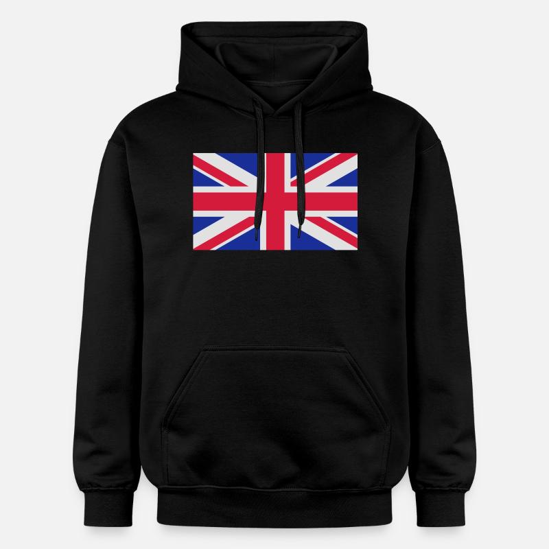 drapeau_royaume_uni - Sweat à capuche Softstyle® Gildan Unisexe - noir