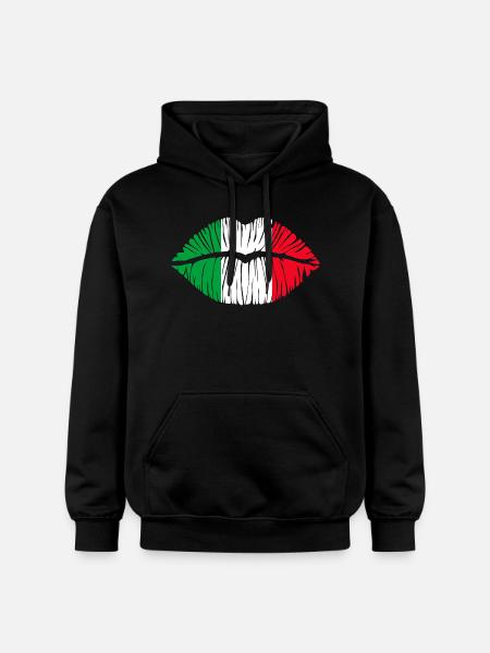 Kuss Italien - Gildan Unisex Softstyle® Midweight Hoodie - Schwarz