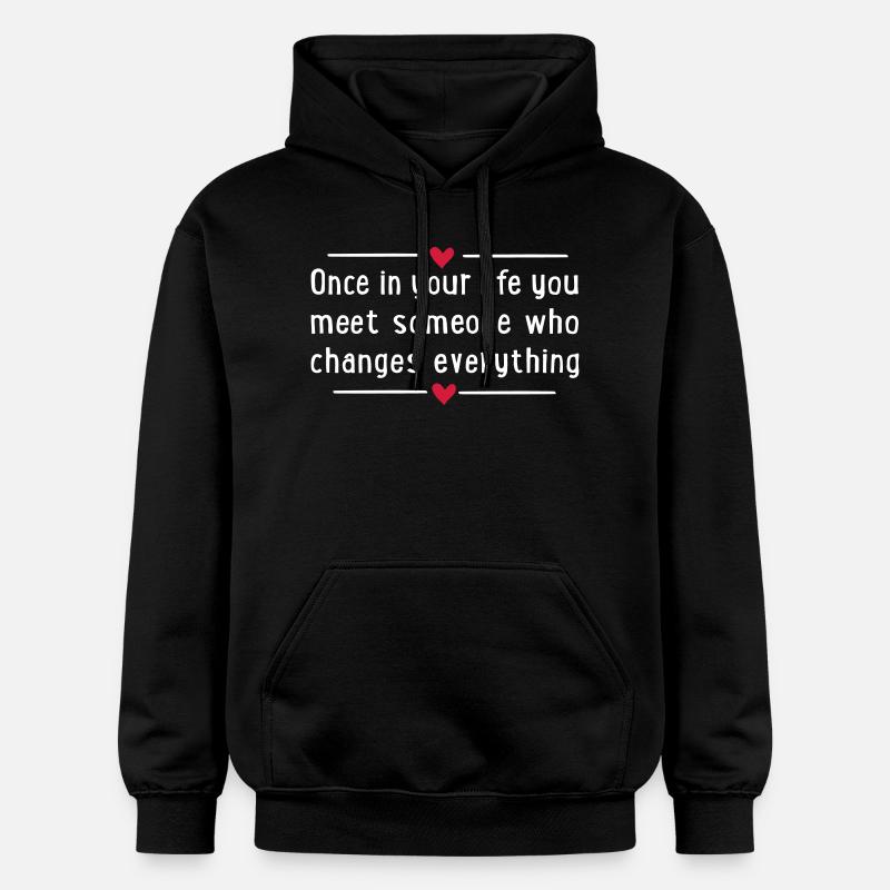 amoureux - Sweat à capuche Softstyle® Gildan Unisexe - noir