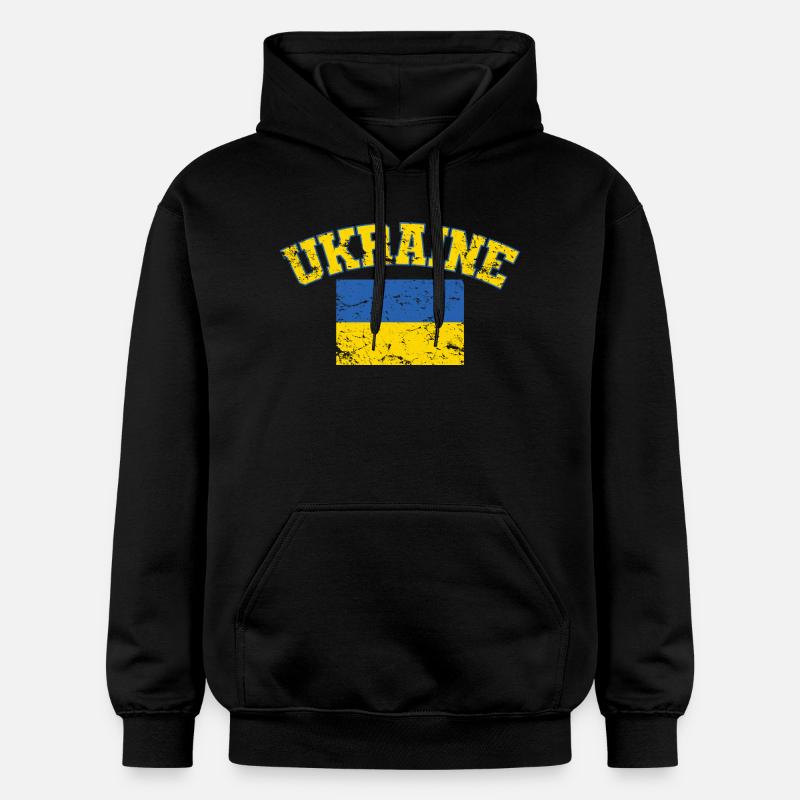 Ukraine Drapeau de l’Ukraine - Sweat à capuche Softstyle® Gildan Unisexe - noir