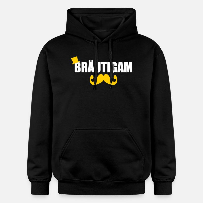 Bräutigam - Gildan Unisex Softstyle® Midweight Hoodie - Schwarz