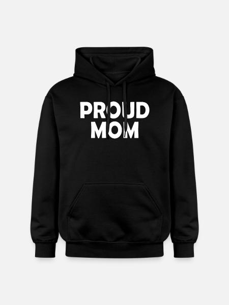 Proud mom - Gildan Unisex Softstyle® Midweight Hoodie - black