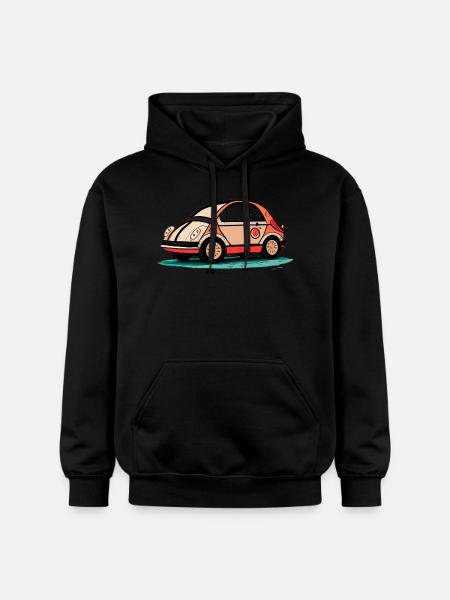 Pink Car - Gildan Unisex Softstyle® Midweight Hoodie - black
