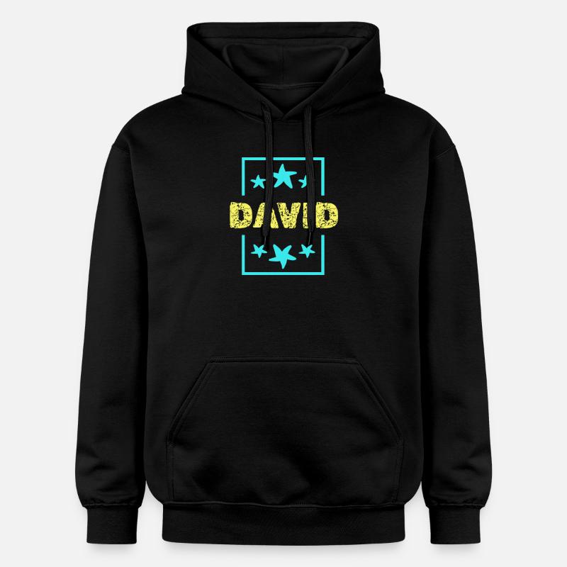 David David - Sweat à capuche Softstyle® Gildan Unisexe - noir