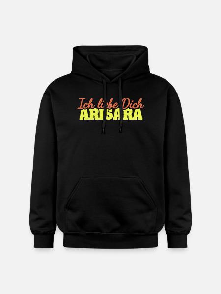 Arisara as love - Gildan Unisex Softstyle® Midweight Hoodie - black