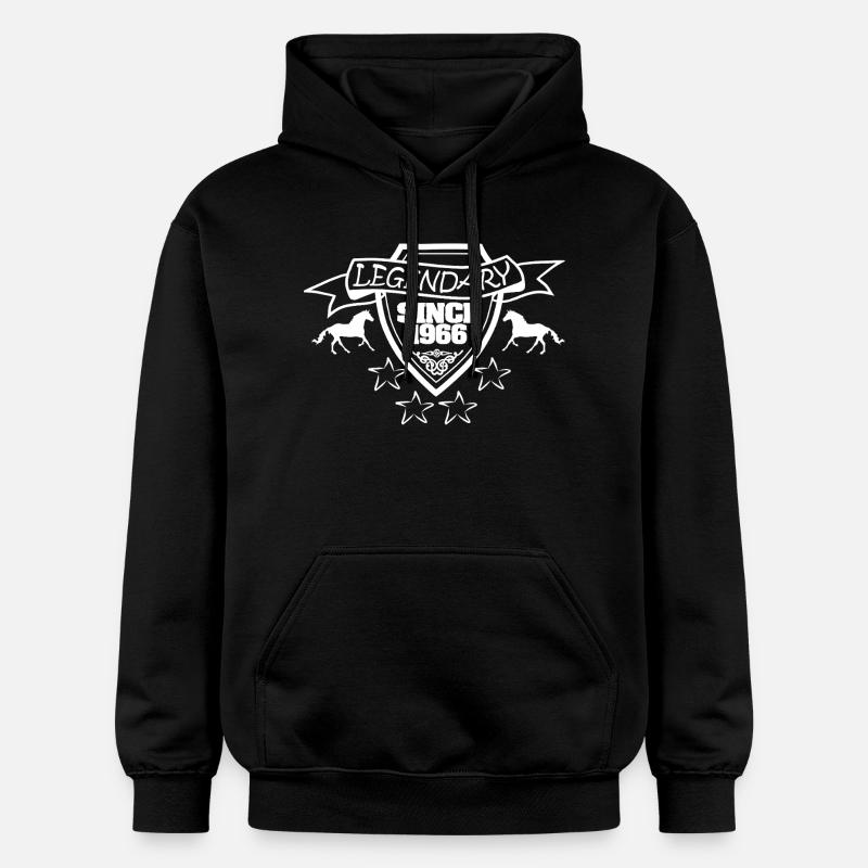 Cheval 1966 - Sweat à capuche Softstyle® Gildan Unisexe - noir