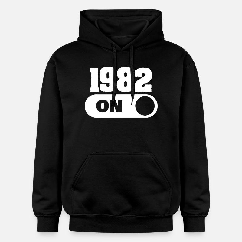 1982 - Sweat à capuche Softstyle® Gildan Unisexe - noir