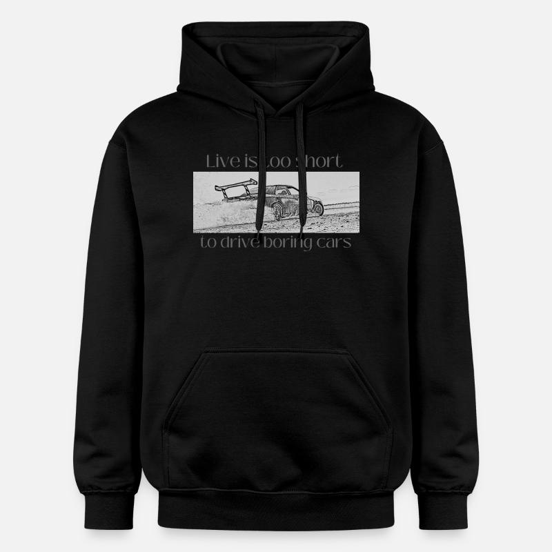Voitures ennuyeuses - Sweat à capuche Softstyle® Gildan Unisexe - noir