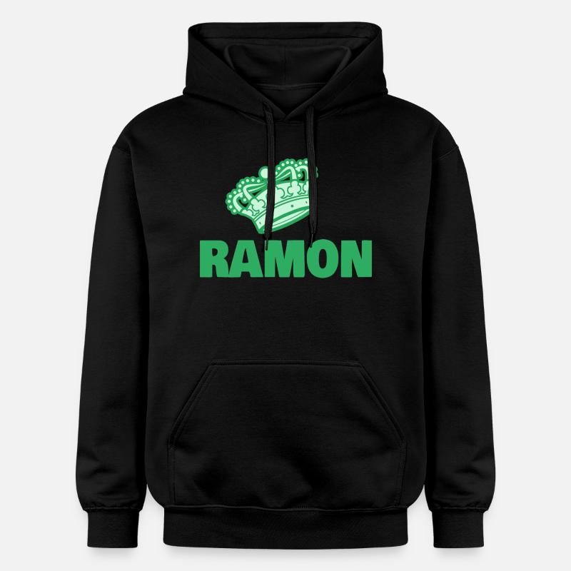 Ramon as a given name - Gildan Unisex Softstyle® Midweight Hoodie - black