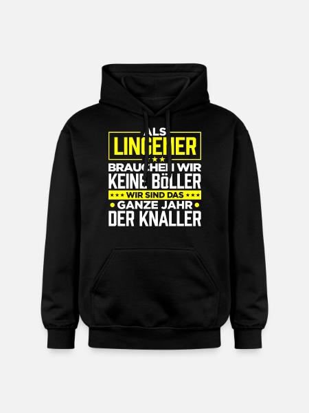 LINGENER - Böller - Gildan Unisex Softstyle® Midweight Hoodie - Schwarz