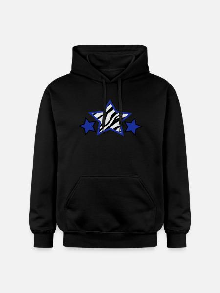 zèbre étoiles - Sweat à capuche Softstyle® Gildan Unisexe - noir