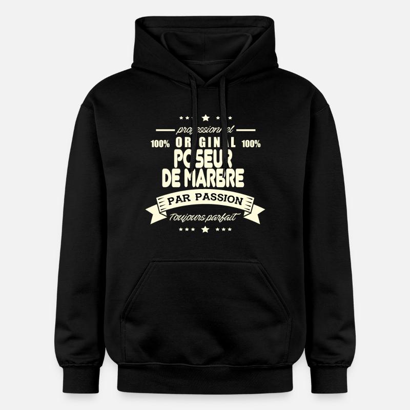 Poseur de marbre Original - Sweat à capuche Softstyle® Gildan Unisexe - noir