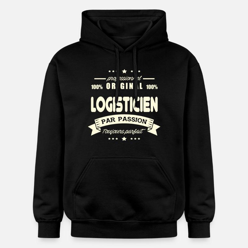 Logisticien Original - Sweat à capuche Softstyle® Gildan Unisexe - noir