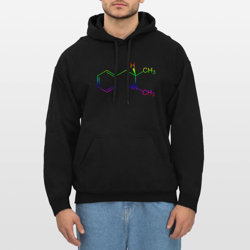 Methamphetamine Crystal Meth structural formula Gildan Unisex Softstyle® Midweight Hoodie