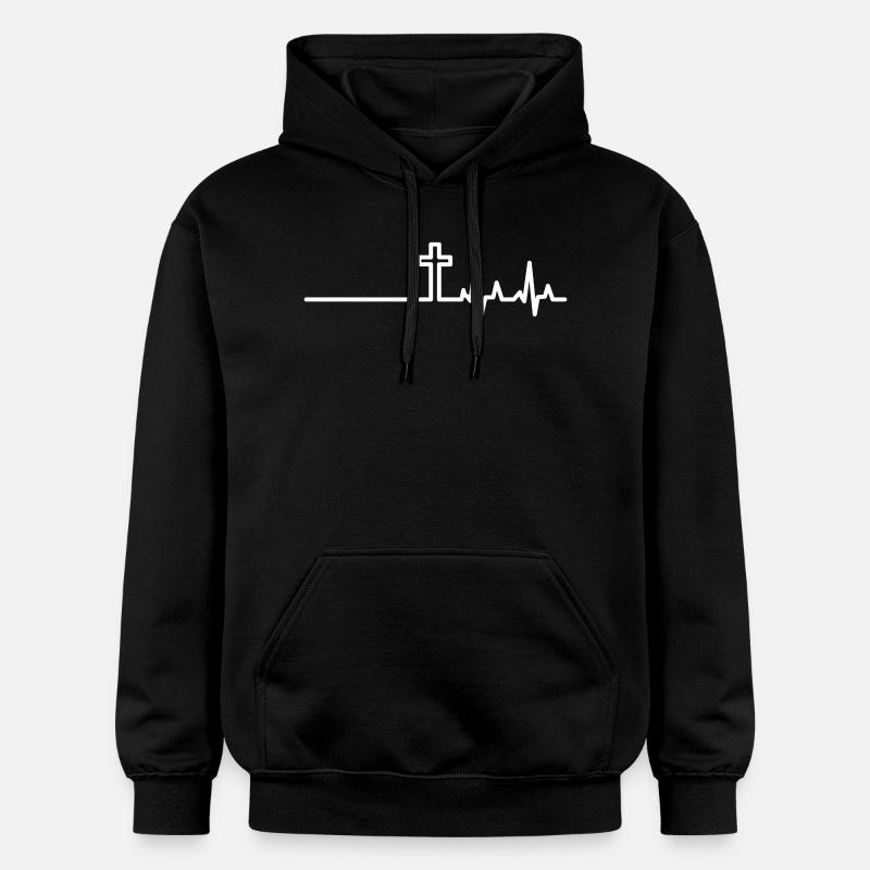 Fréquence cardiaque Idée cadeau - Sweat à capuche Softstyle® Gildan Unisexe - noir