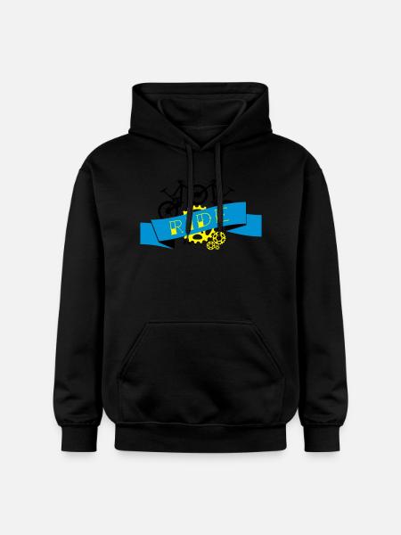 Mountain Biking - Downhill Ride Compilation - Gildan Unisex Softstyle® Midweight Hoodie - black