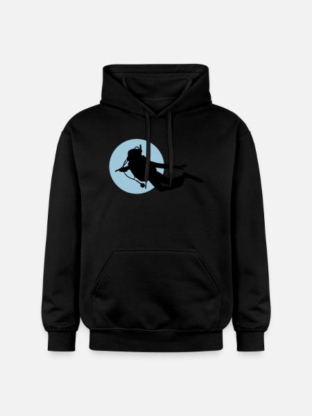 Diving - Gildan Unisex Softstyle® Midweight Hoodie - Schwarz