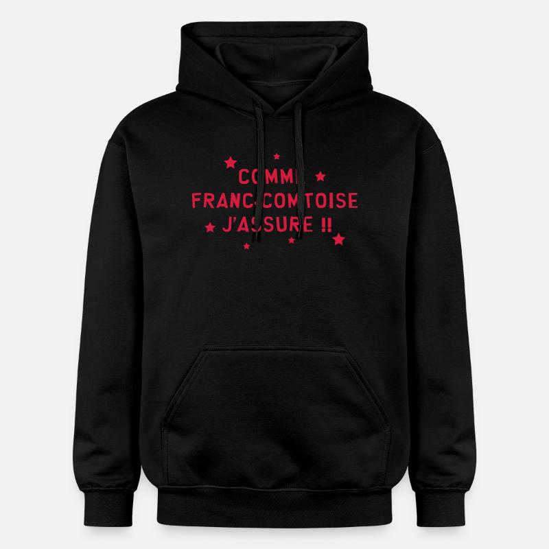 Franche-comté / Franc-Comtois / Franc-Comtoise - Sweat à capuche Softstyle® Gildan Unisexe - noir