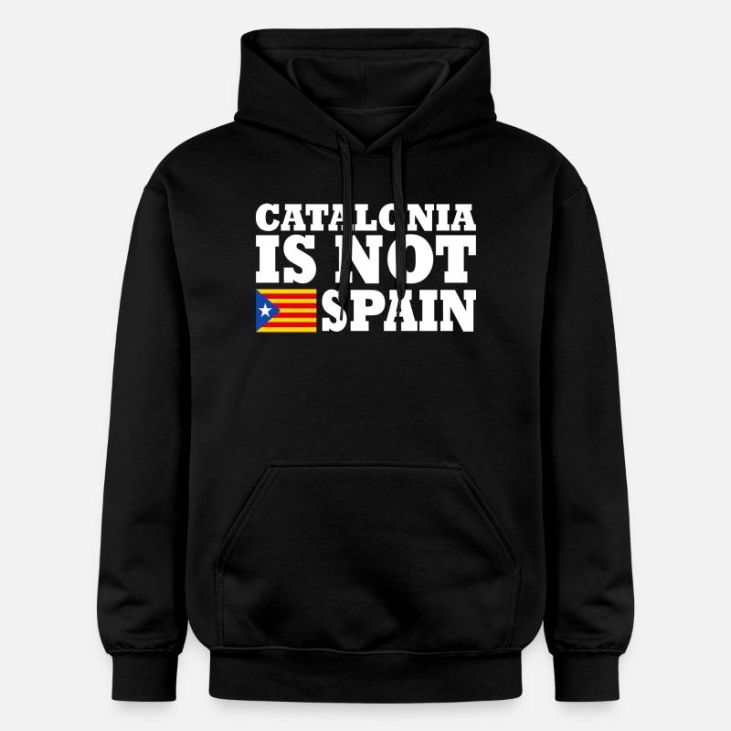 catalonia is not spain - Sweat à capuche Softstyle® Gildan Unisexe - noir
