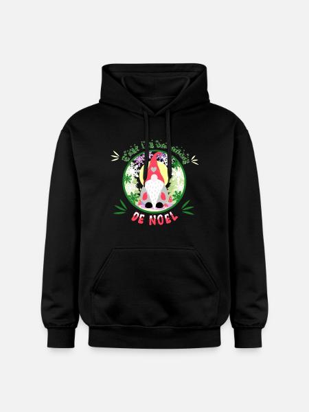 c'est les vacances de noël - Sweat à capuche Softstyle® Gildan Unisexe - noir