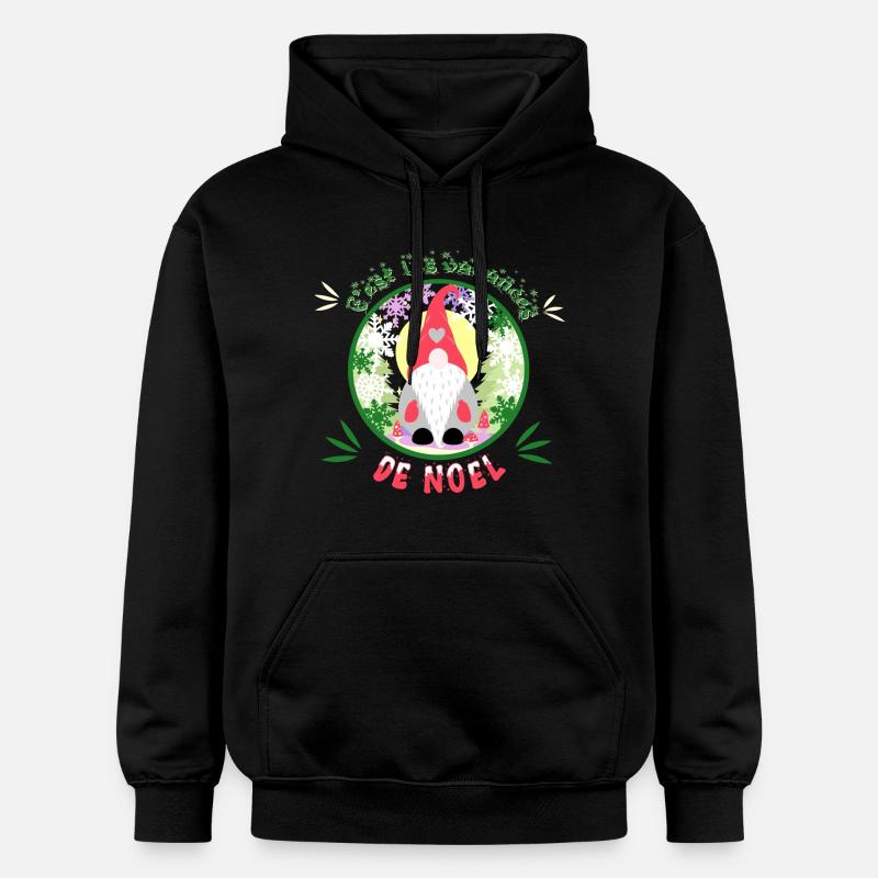 c'est les vacances de noël - Sweat à capuche Softstyle® Gildan Unisexe - noir