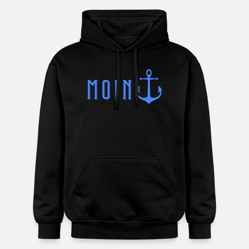 Moin avec Anker - Sweat à capuche Softstyle® Gildan Unisexe - noir