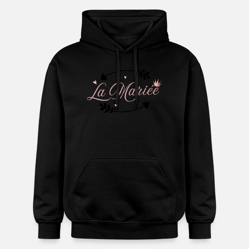 la mariée rose flèche - Sweat à capuche Softstyle® Gildan Unisexe - noir