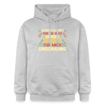 Daycare Leavers Back to School School Child Enrollment - Gildan Unisex Softstyle® Midweight Hoodie - light heather grey - Front - Liana (172cm) & Jaron (178cm)