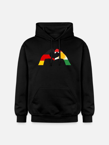 Kurds Germany Kurdistan - Gildan Unisex Softstyle® Midweight Hoodie - black