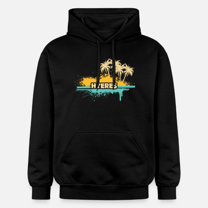 Cadeau pour Hyères - Sweat à capuche Softstyle® Gildan Unisexe - noir