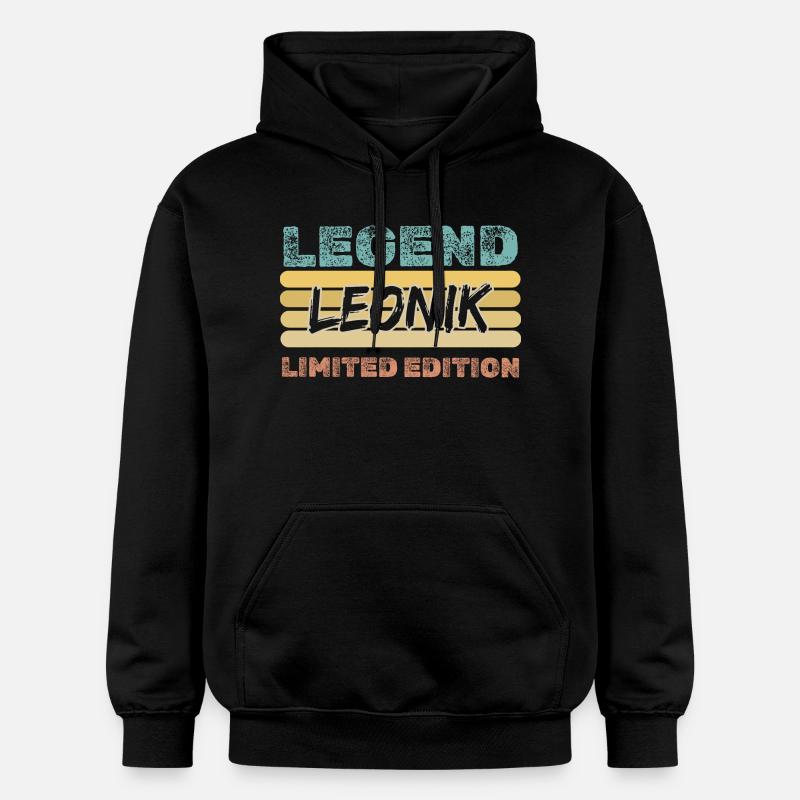 Leonik - Sweat à capuche Softstyle® Gildan Unisexe - noir