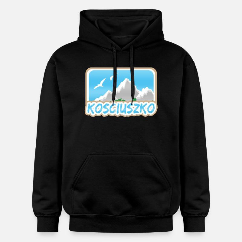 Cadeau pour Kosciuszko - Sweat à capuche Softstyle® Gildan Unisexe - noir