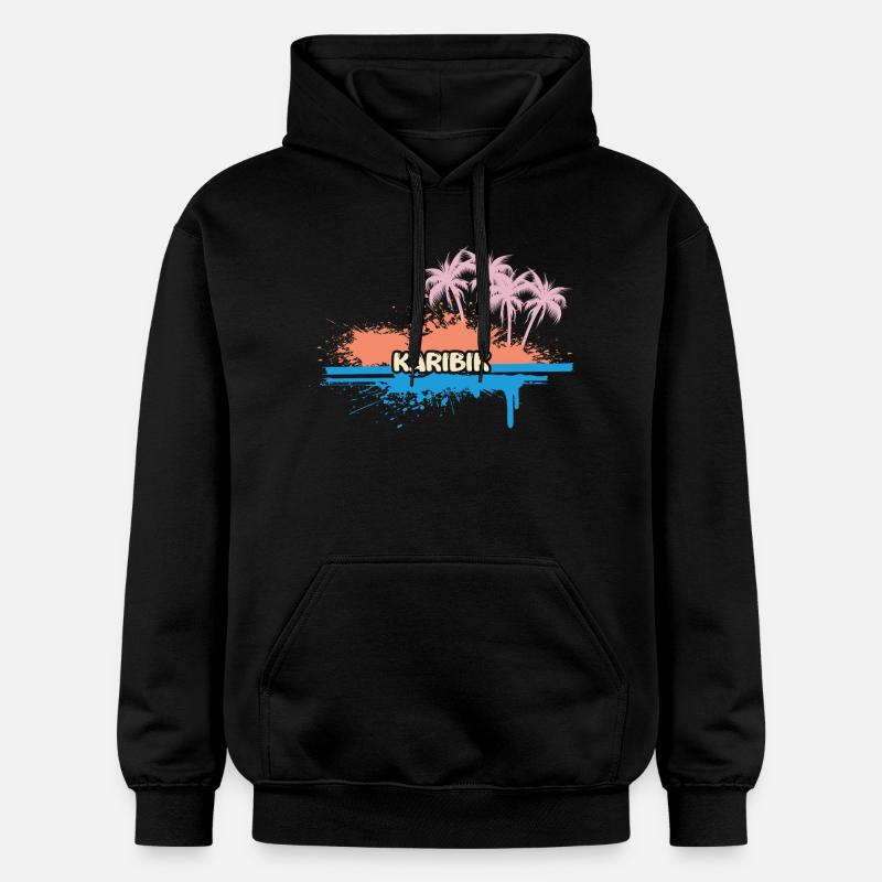 Caraïbes - Sweat à capuche Softstyle® Gildan Unisexe - noir