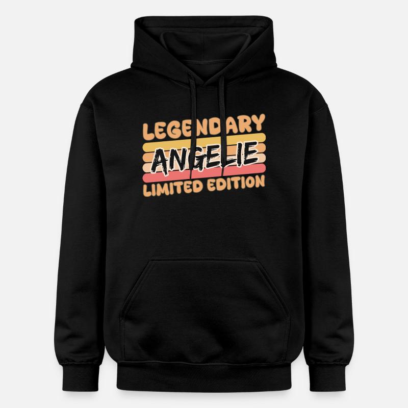 Angelie comme nom - Sweat à capuche Softstyle® Gildan Unisexe - noir