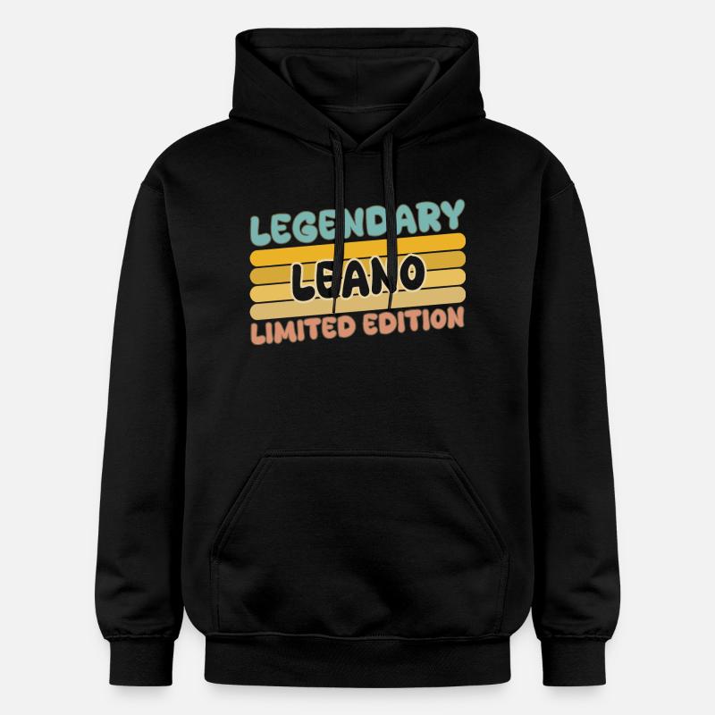 Leano comme nom - Sweat à capuche Softstyle® Gildan Unisexe - noir