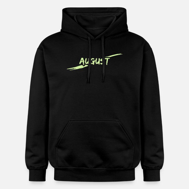 Août - Sweat à capuche Softstyle® Gildan Unisexe - noir