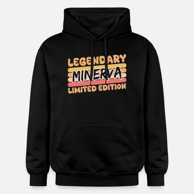 Minerva comme nom - Sweat à capuche Softstyle® Gildan Unisexe - noir