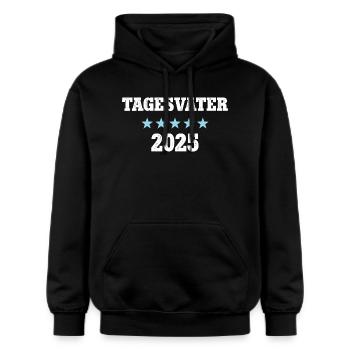 Tagesvater Erzieher Kindergärtner Geburtstag - Gildan Unisex Softstyle® Midweight Hoodie - Schwarz - Vorne - Marisol (170cm) & Nik (191cm)