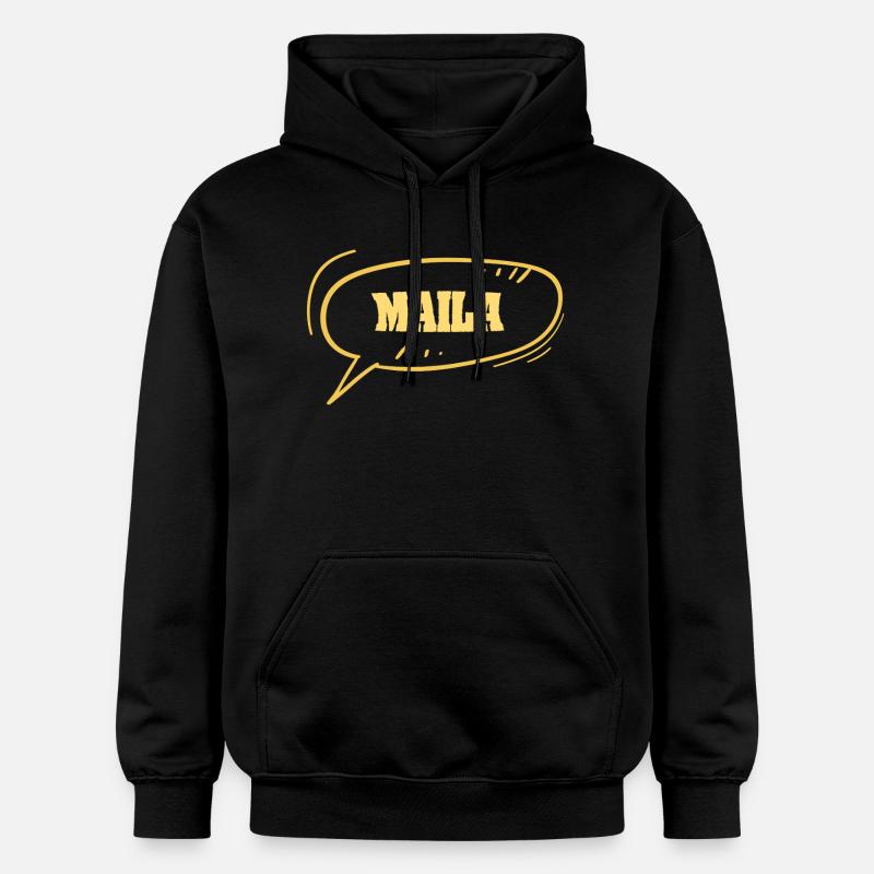 Prénom Maila - Sweat à capuche Softstyle® Gildan Unisexe - noir