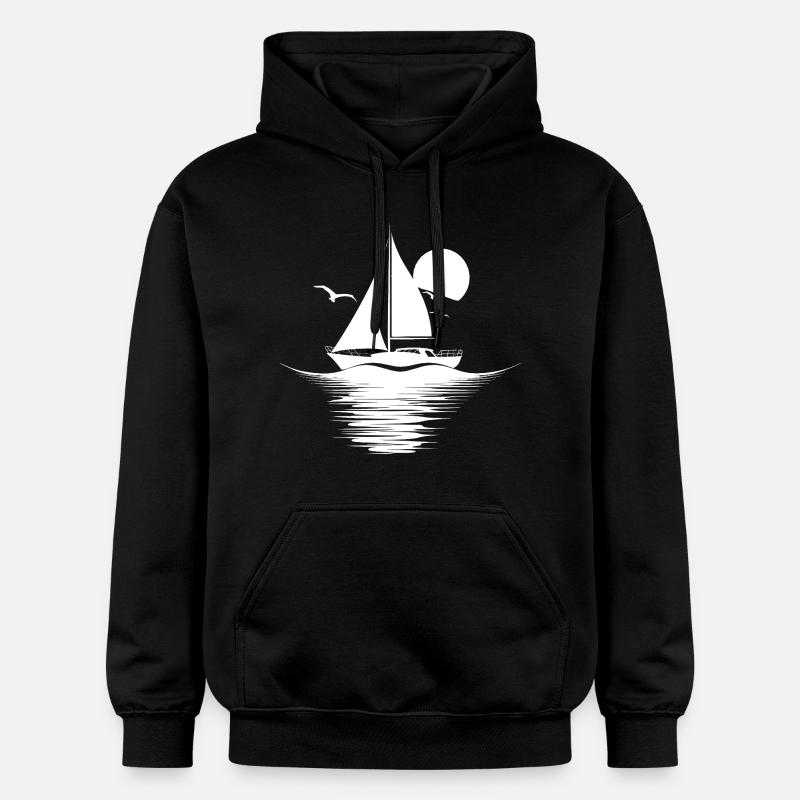 Dessin de voile - Sweat à capuche Softstyle® Gildan Unisexe - noir