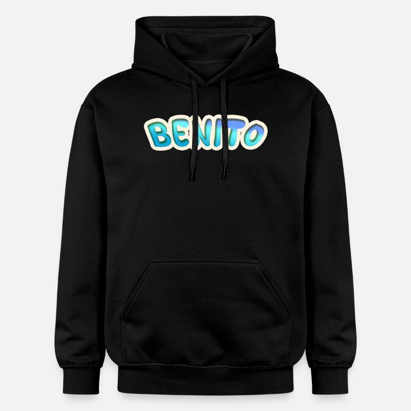 Benito comme métier - Sweat à capuche Softstyle® Gildan Unisexe - noir
