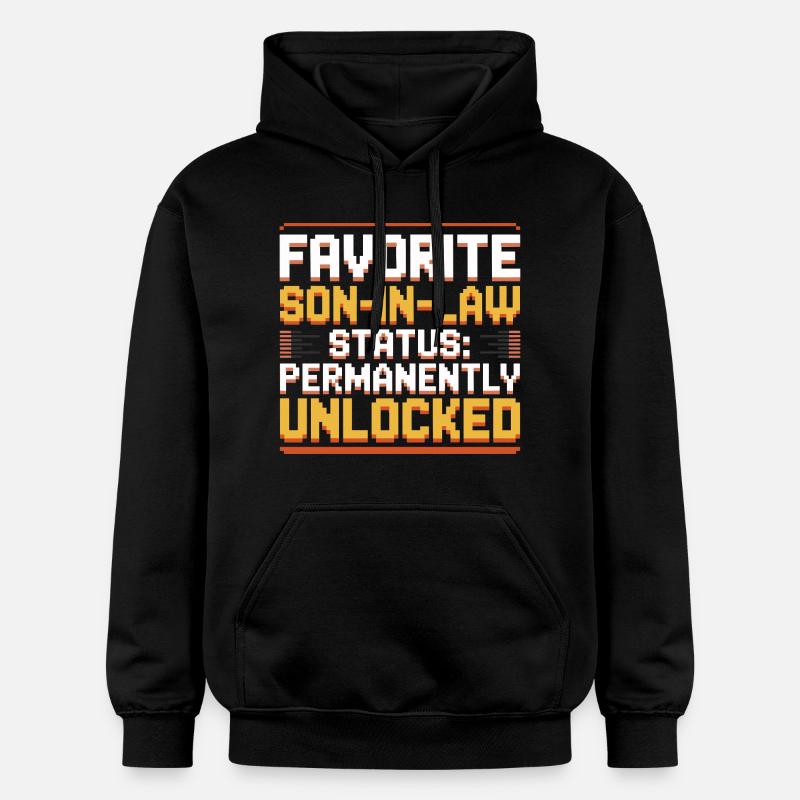 Belle-mère rétro drôle beau-père - Sweat à capuche Softstyle® Gildan Unisexe - noir
